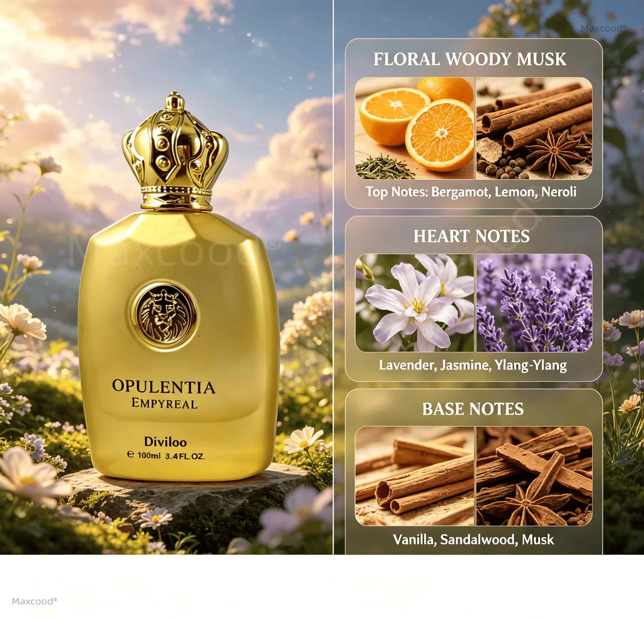 Floral, Woody, and Musky Notes - огляд і ціна Fragrance Long Lasting Perfume