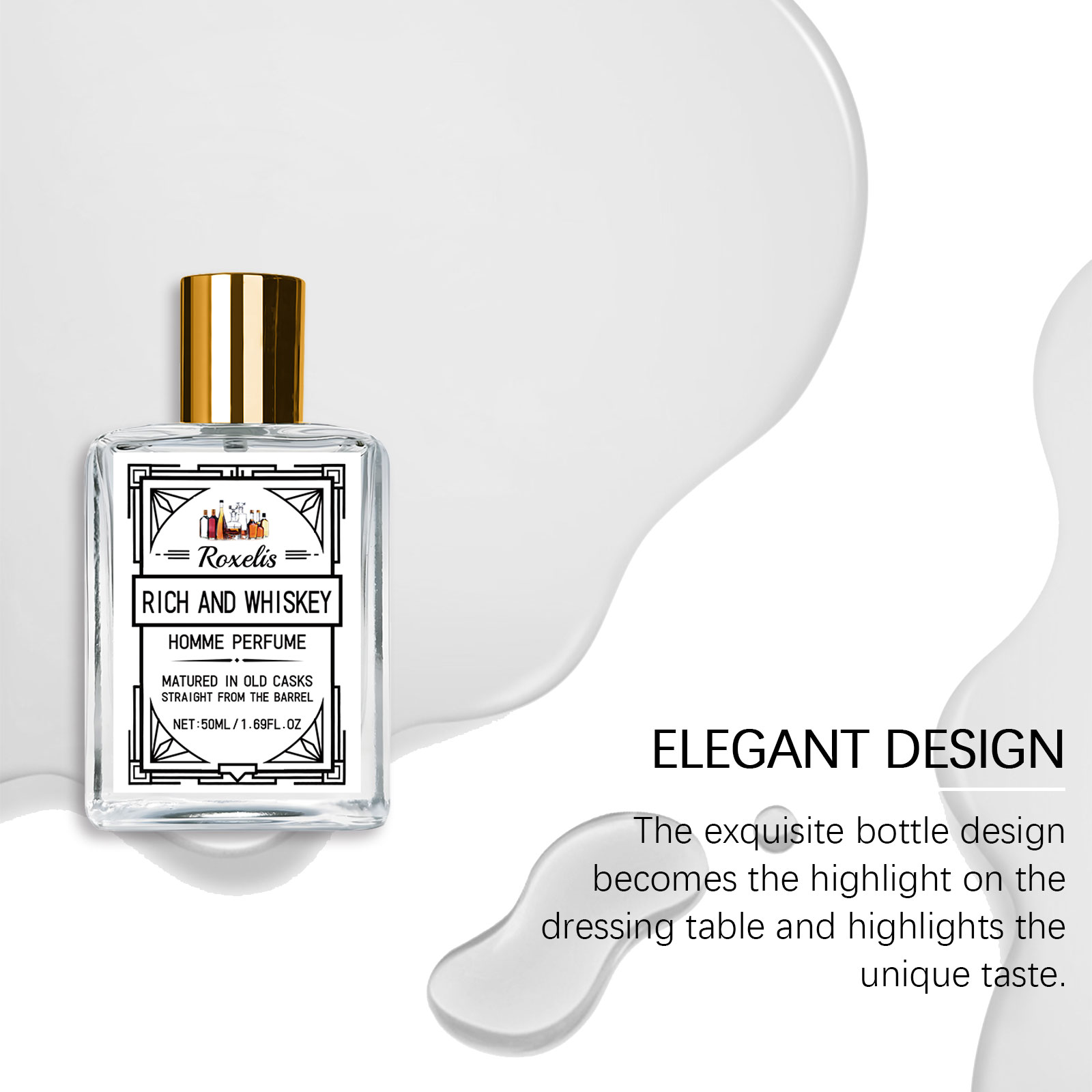 Roxelis 50ml Charm Whisky Men' - огляд і ціна Perfume Fresh Fragrance
